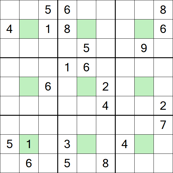 Center Dot Sudoku - Difficile
