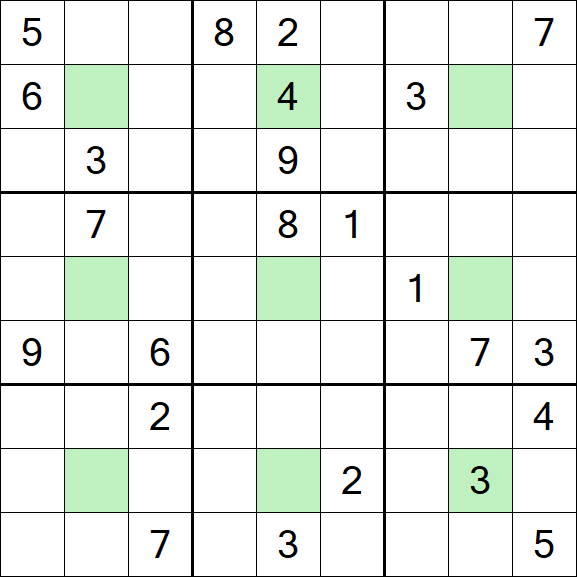 Center Dot Sudoku - Schwierig