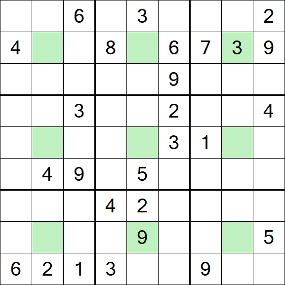 Center Dot Sudoku - Schwierig