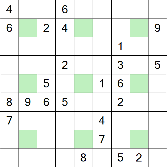 Center Dot Sudoku - Hard