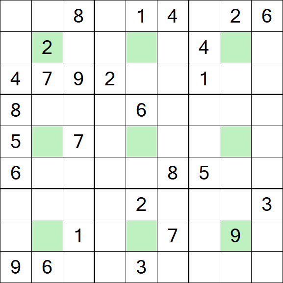 Center Dot Sudoku - Hard