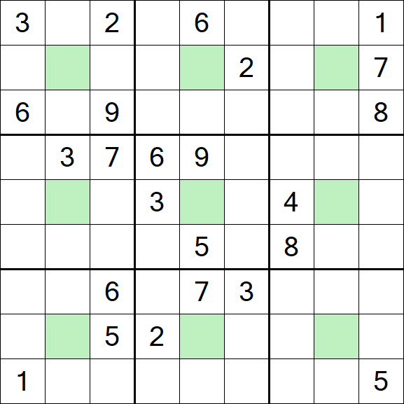 Center Dot Sudoku - Hard