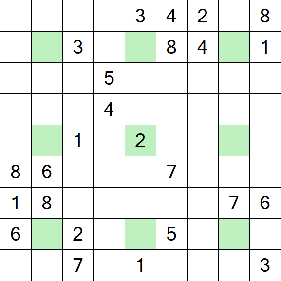 Center Dot Sudoku - Hard