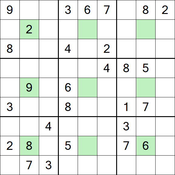Center Dot Sudoku - Schwierig