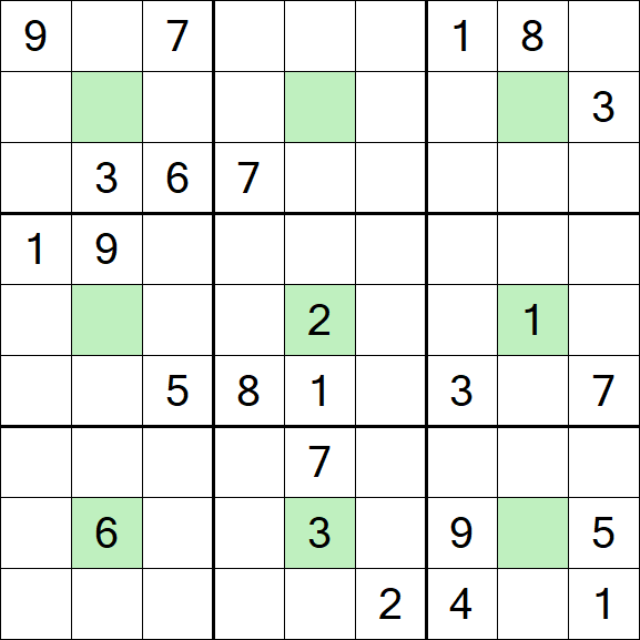 Center Dot Sudoku - Difícil