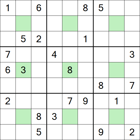 Center Dot Sudoku - Hard