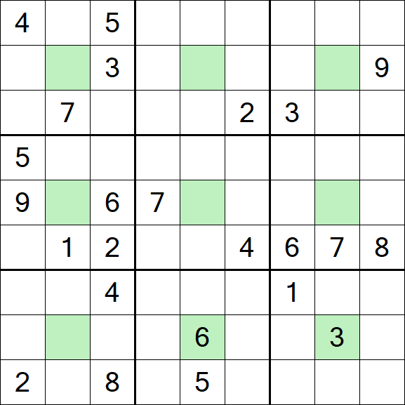 Center Dot Sudoku - Hard