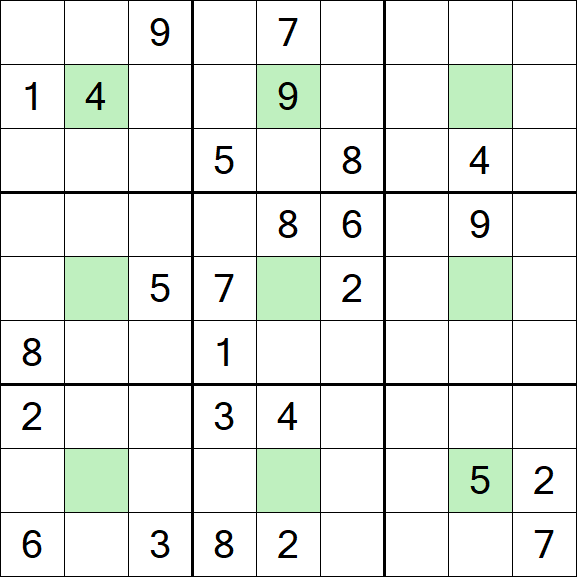 Center Dot Sudoku - Hard