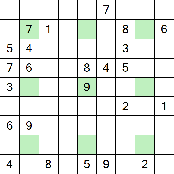 Center Dot Sudoku - Hard