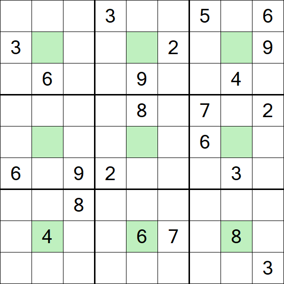 Center Dot Sudoku - Hard