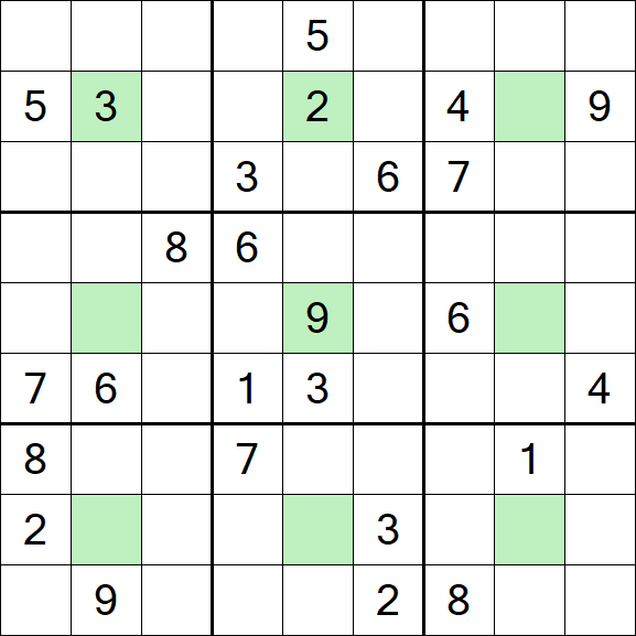Center Dot Sudoku - Hard