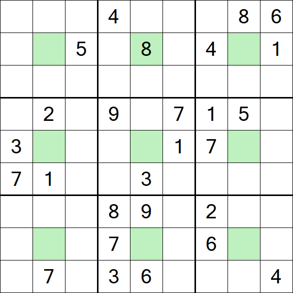 Center Dot Sudoku - Difficile