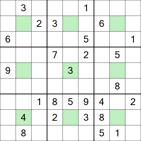 Center Dot Sudoku - Difficile
