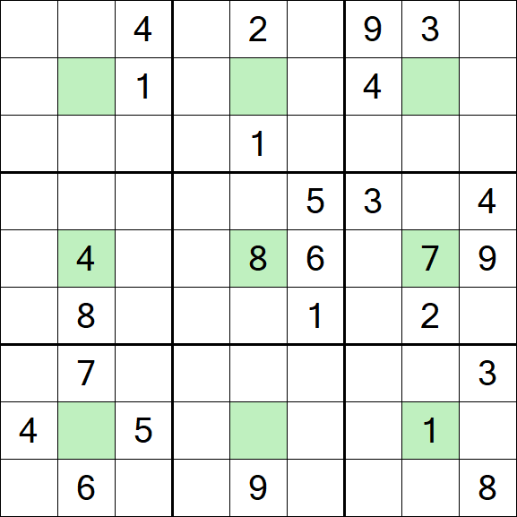 Center Dot Sudoku - Difficile