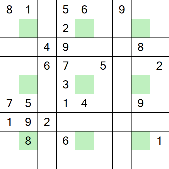 Center Dot Sudoku - Difficile