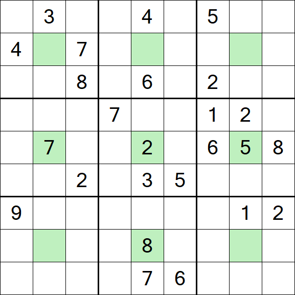 Center Dot Sudoku - Schwierig