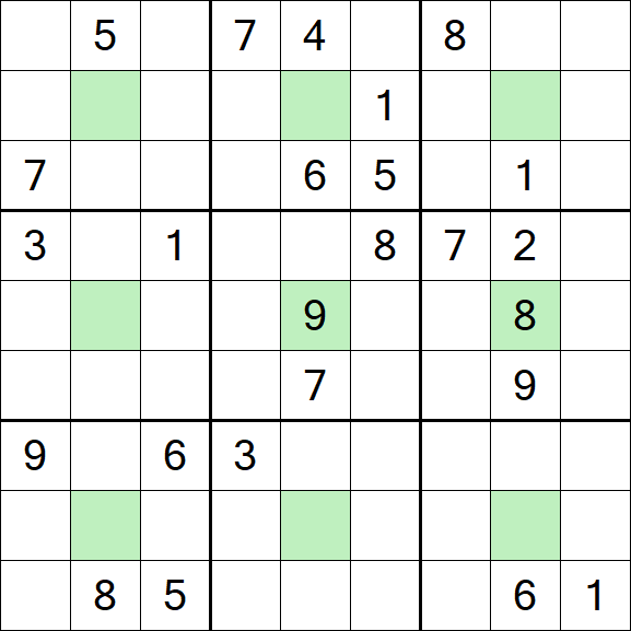 Center Dot Sudoku - Difícil