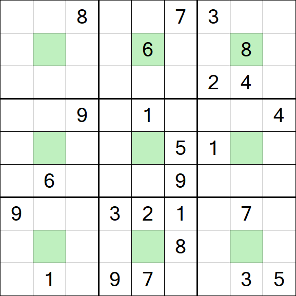 Center Dot Sudoku - Hard