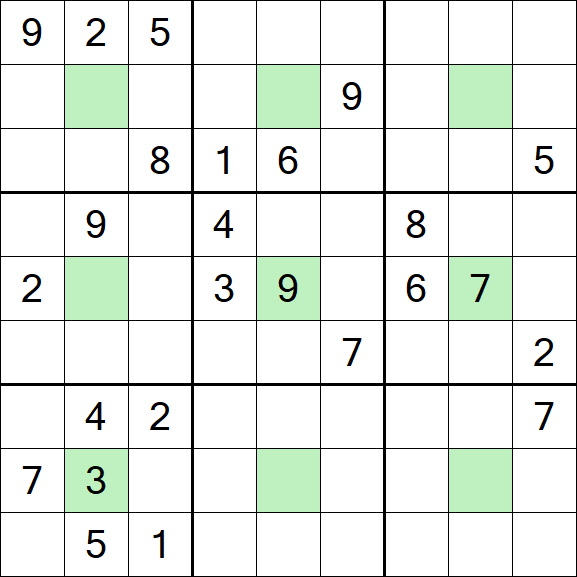 Center Dot Sudoku - Hard