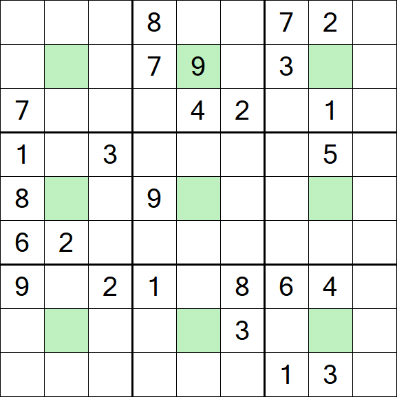 Center Dot Sudoku - Hard