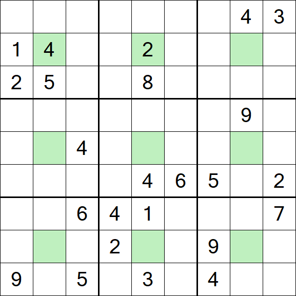 Center Dot Sudoku - Hard