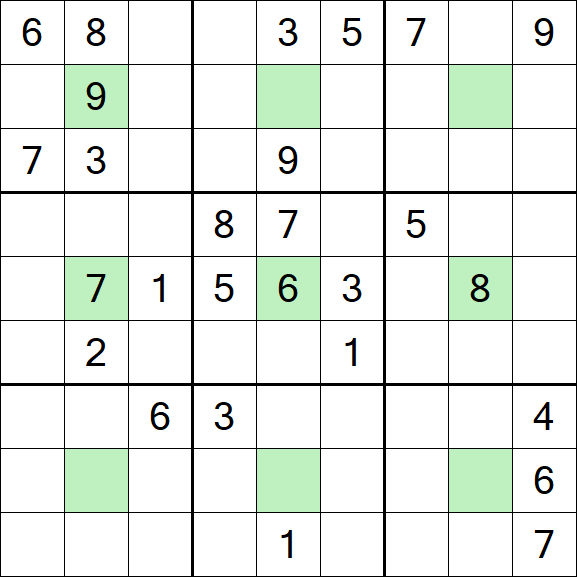 Center Dot Sudoku - Hard