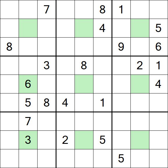 Center Dot Sudoku - Hard