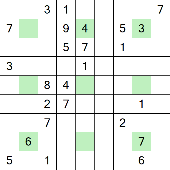 Center Dot Sudoku - Hard