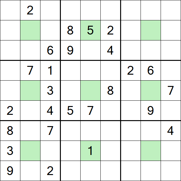 Center Dot Sudoku - Hard