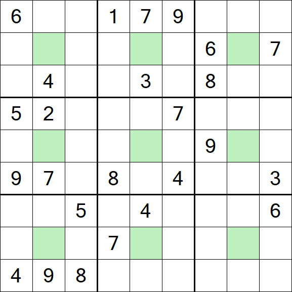Center Dot Sudoku - Hard