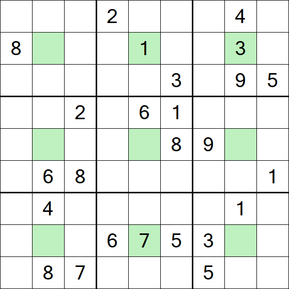 Center Dot Sudoku - Hard