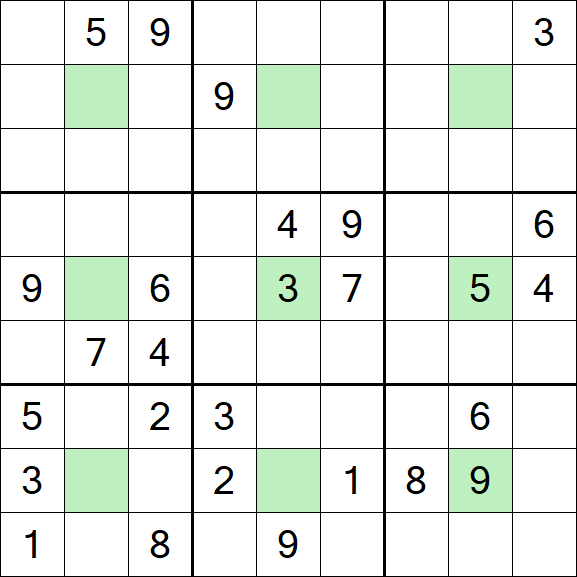 Center Dot Sudoku - Hard