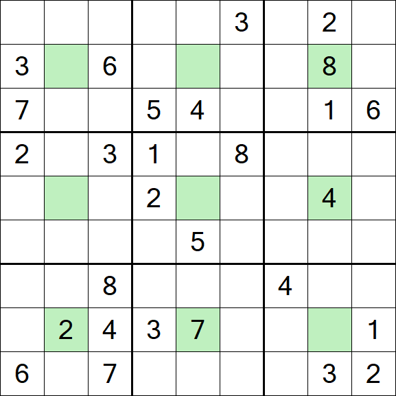 Center Dot Sudoku - Hard