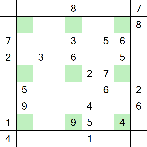 Center Dot Sudoku - Hard
