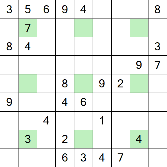 Center Dot Sudoku - Hard