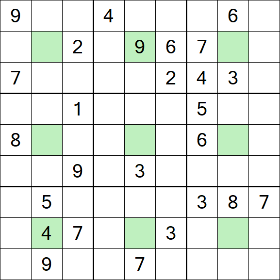 Center Dot Sudoku - Hard
