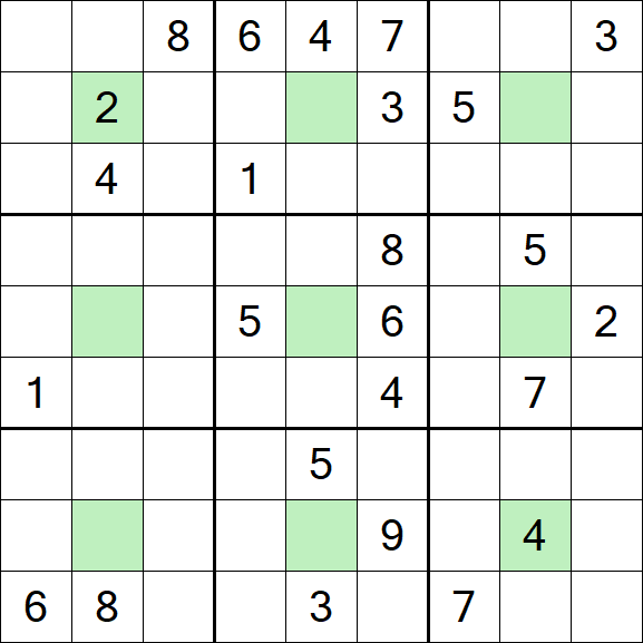 Center Dot Sudoku - Hard