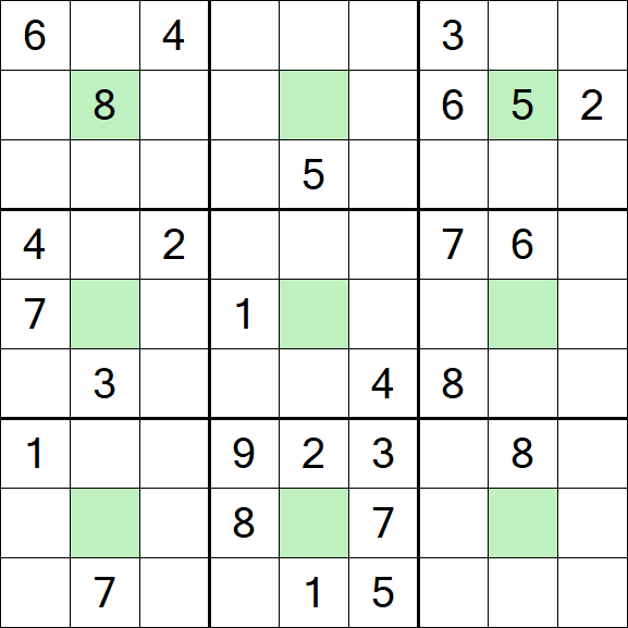 Center Dot Sudoku - Hard