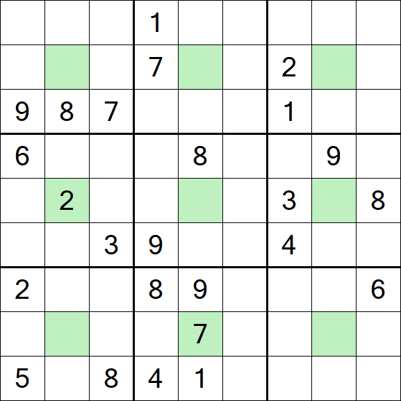 Center Dot Sudoku - Hard