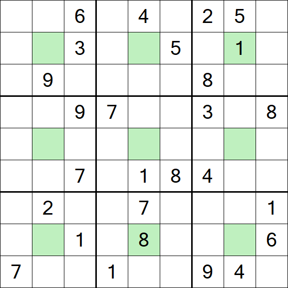 Center Dot Sudoku - Hard
