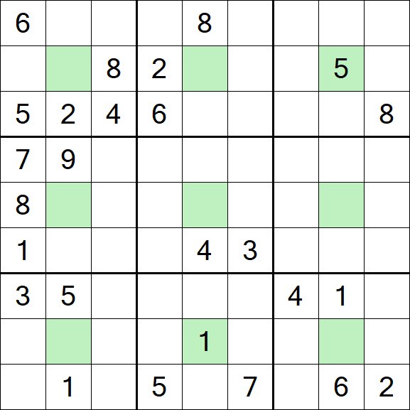 Center Dot Sudoku - Hard