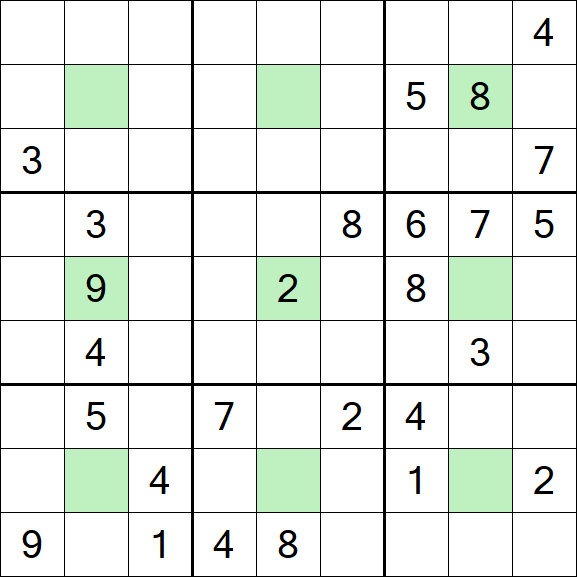Center Dot Sudoku - Hard