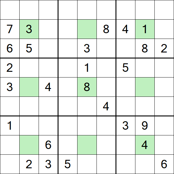 Center Dot Sudoku - Hard