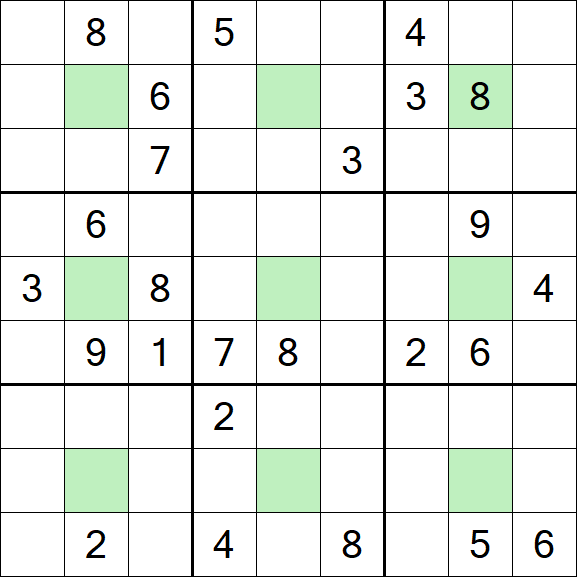 Center Dot Sudoku - Hard