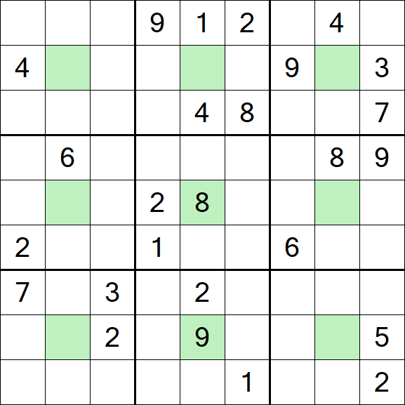Center Dot Sudoku - Schwierig