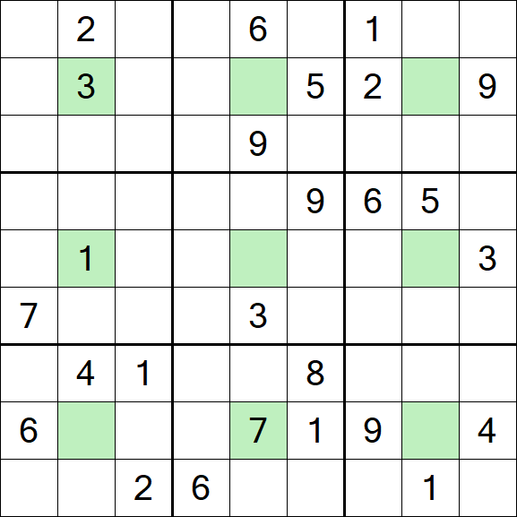 Center Dot Sudoku - Schwierig
