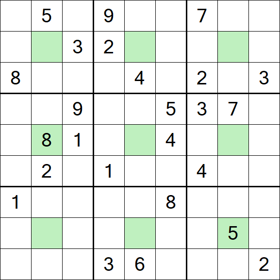 Center Dot Sudoku - Schwierig