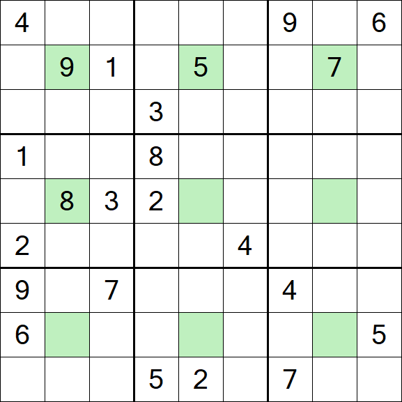 Center Dot Sudoku - Schwierig