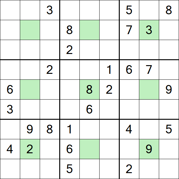 Center Dot Sudoku - Schwierig