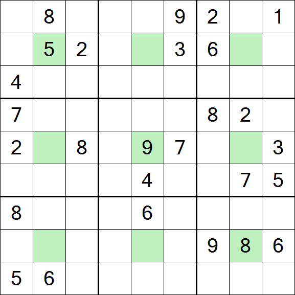 Center Dot Sudoku - Schwierig
